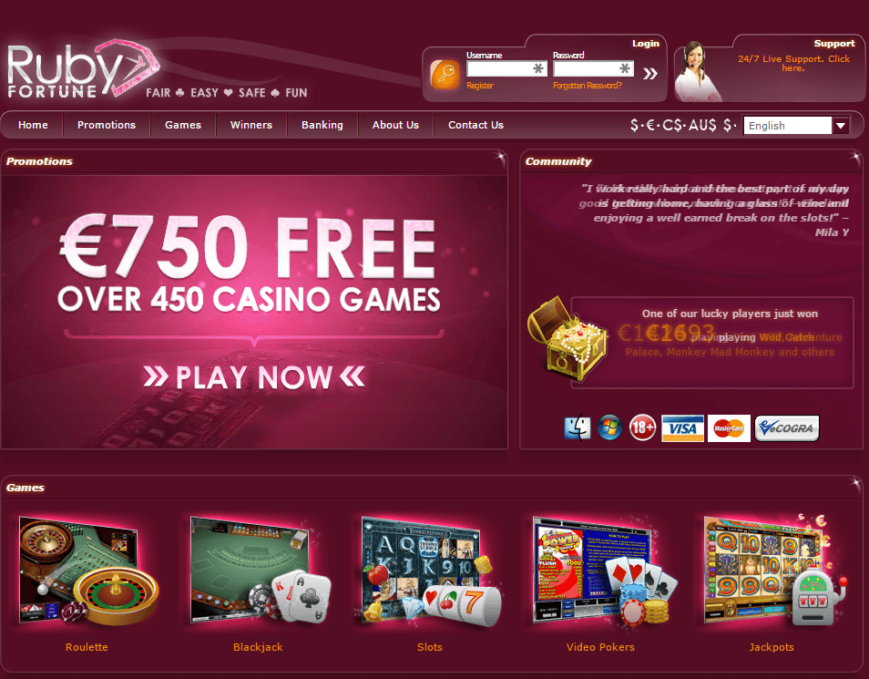 Indian Ruby Online Casino